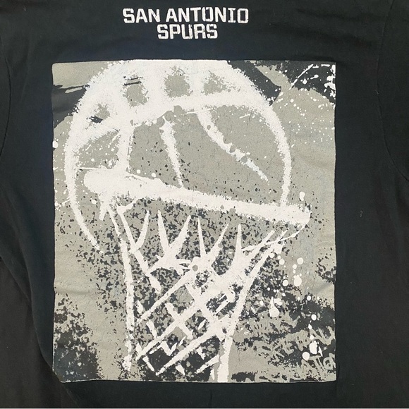 San Antonio Spurs NBA Boy 7 Large Black Basketball Double Sided Print Youth - Picture 5 of 7